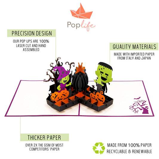 Halloween Cauldron Pop Up Card