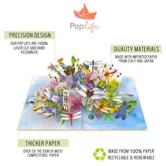 Dragonflies Pop Up Card