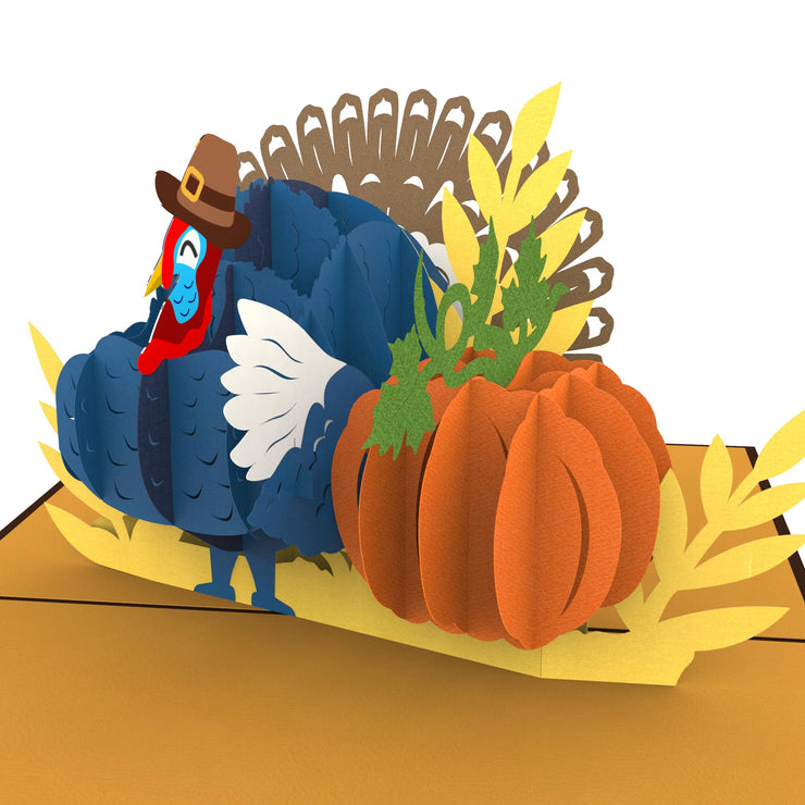 Autumn Turkey Pop Up Card