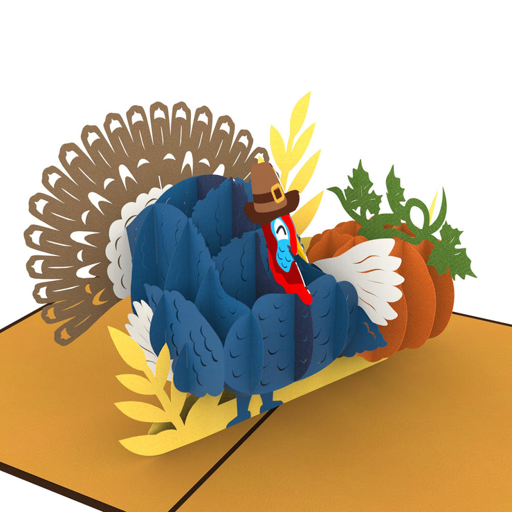 Autumn Turkey Pop Up Card