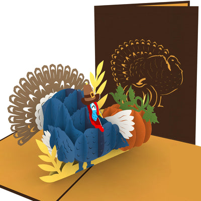 Autumn Turkey Pop Up Card