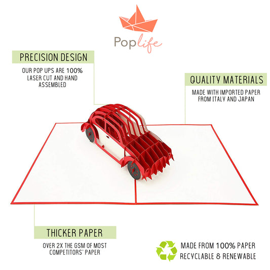 VW Bug Pop Up Card