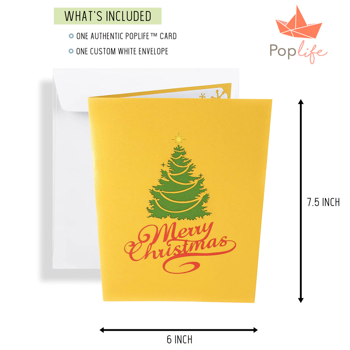 Christmas Tree in Town Square Pop Up Card