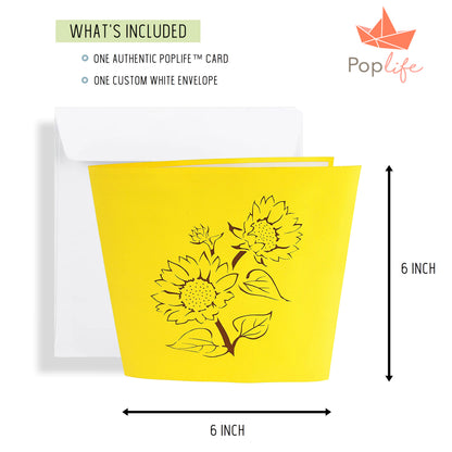 Sunflower Bouquet Pop Up Card