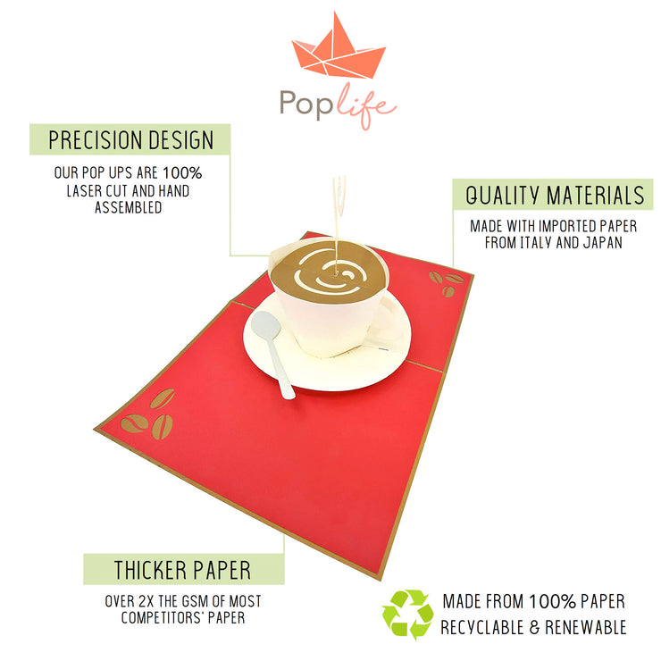 Coffee Love Pop Up Card