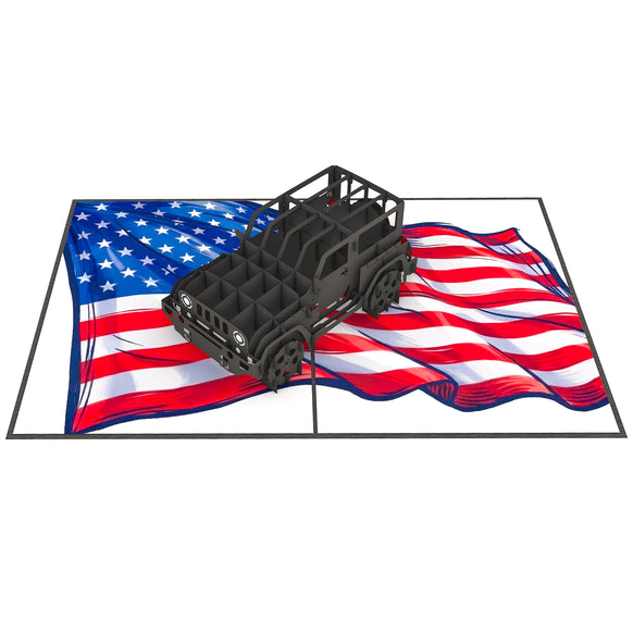 Jeep Truck Pop Up Card