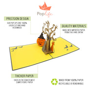 Halloween Pumpkin & Spooky Tree Pop Up Card