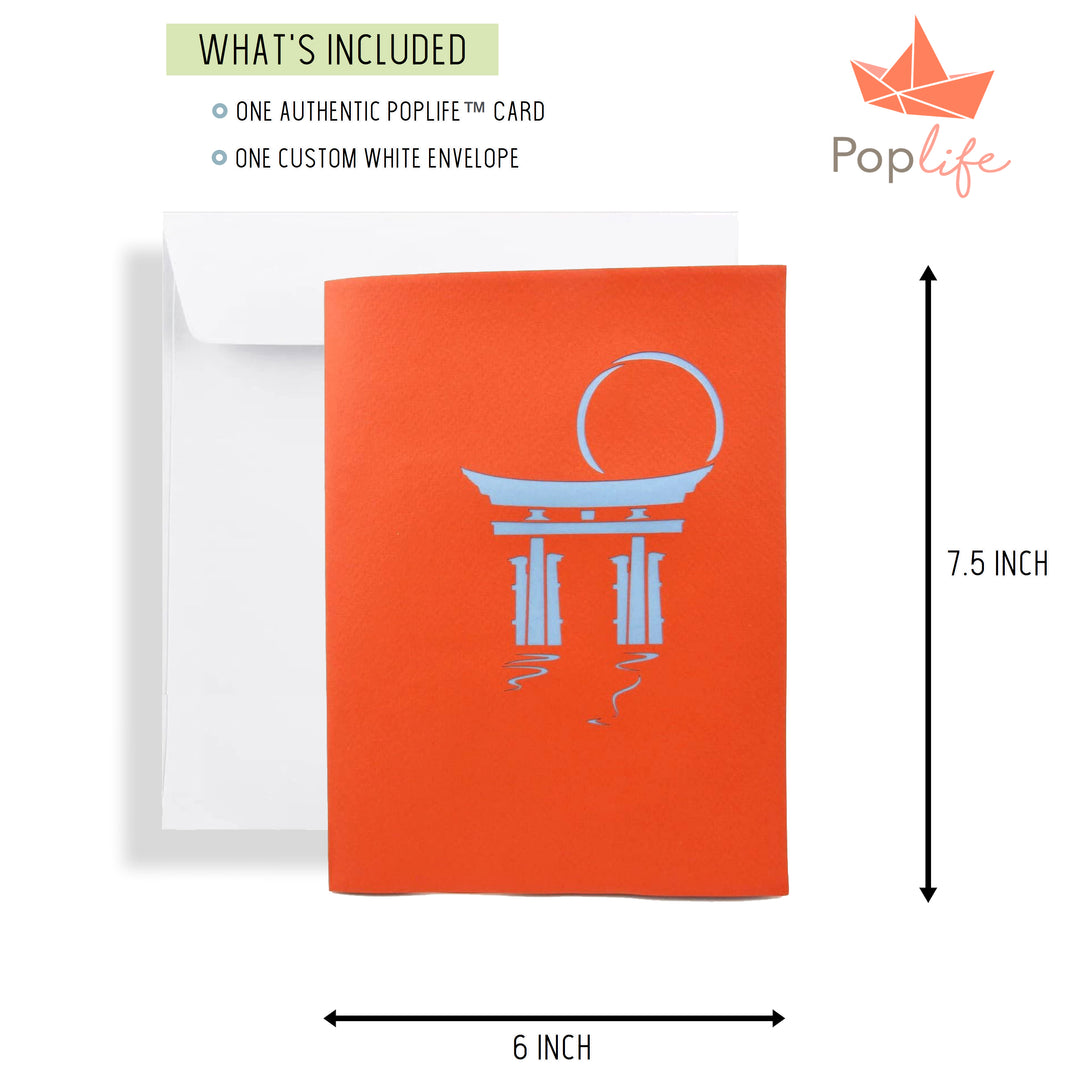 PopLife Torii Japan Gate Pop Up Card