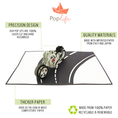 Motorcycle Pop up Card