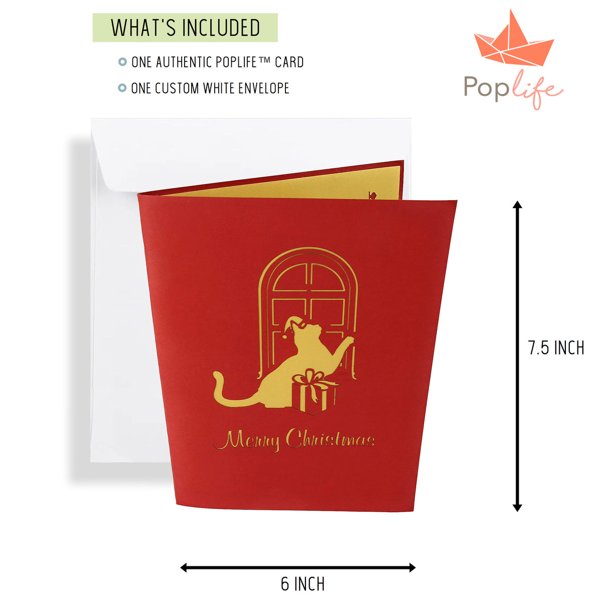 Holiday Cat Pop Up Card