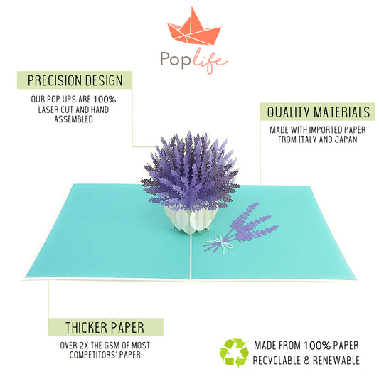 French Lavender Pop Up Card