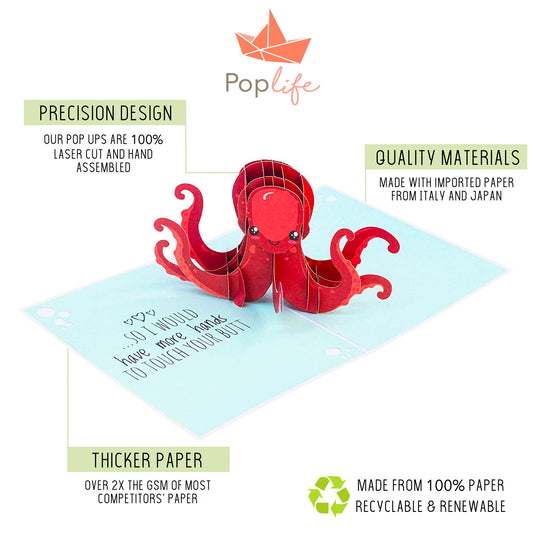 Naughty Octopus Pop Up Card