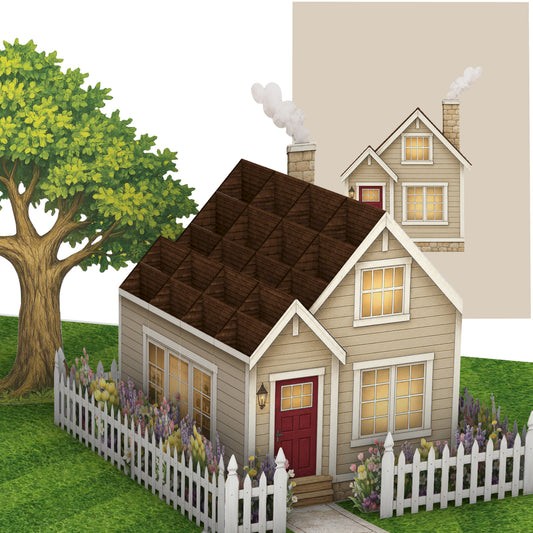 Family House Pop Up Card
