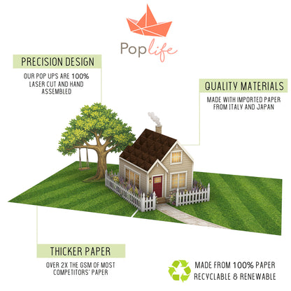 Family House Pop Up Card