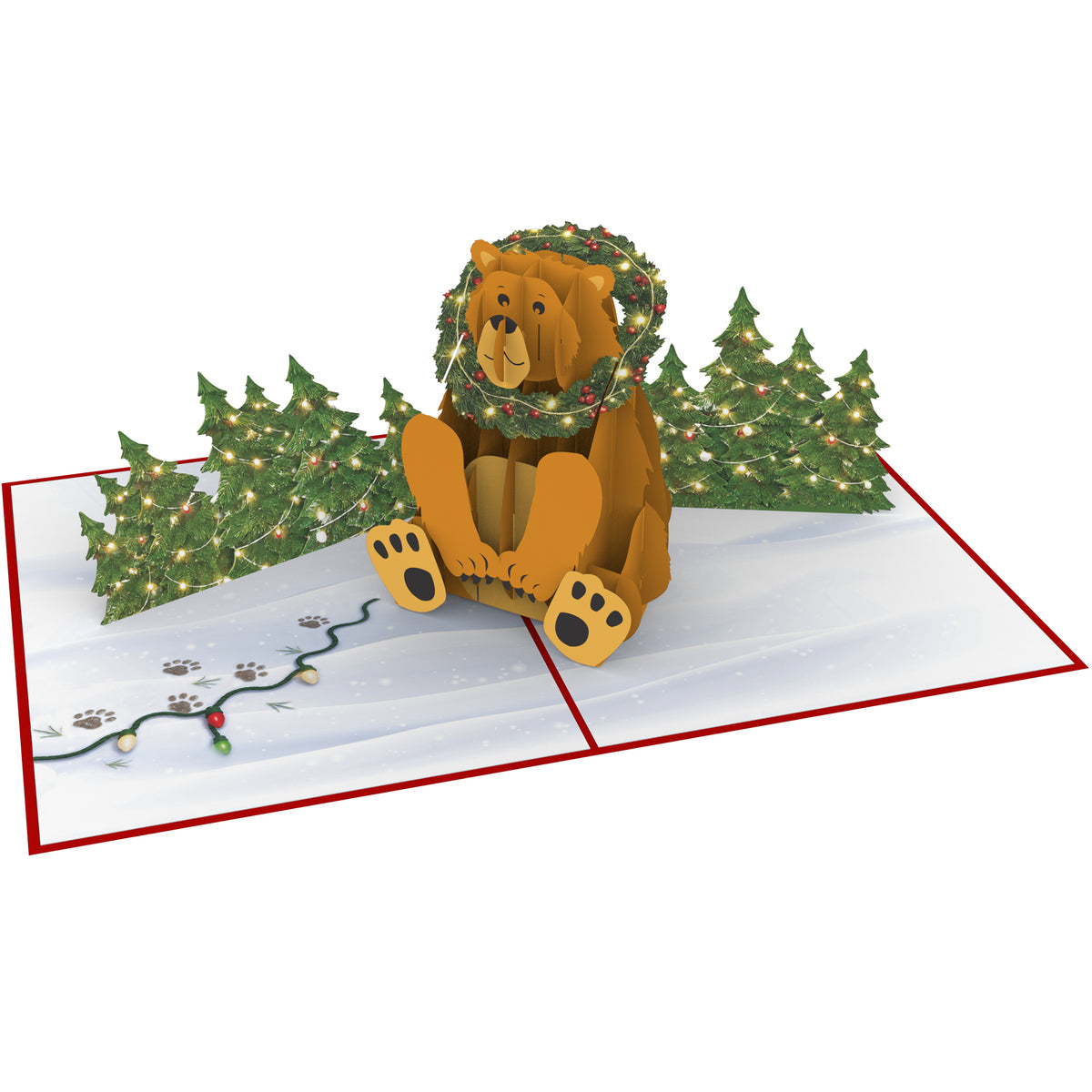 Holiday Bear Pop Up Card