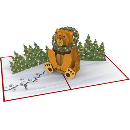 Holiday Bear Pop Up Card