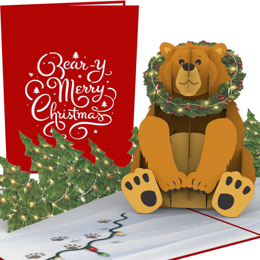 Holiday Bear Pop Up Card