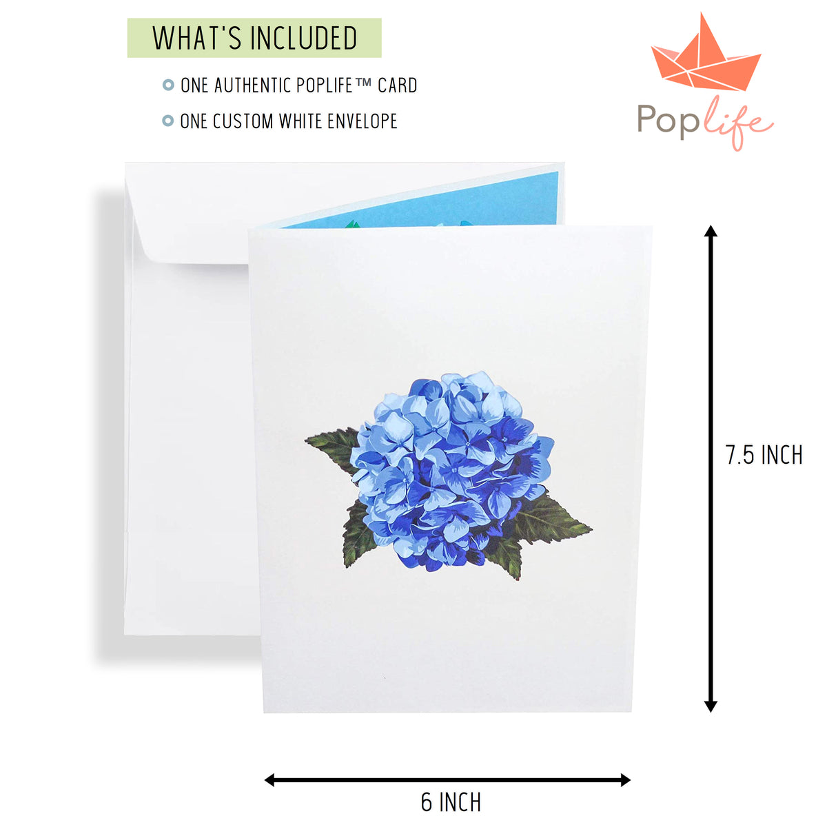 Blue Hydrangea Pop Up Card