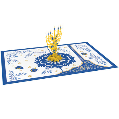 Hanukkah Menorah Pop Up Card