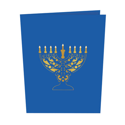 Hanukkah Menorah Pop Up Card