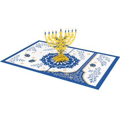 Hanukkah Menorah Pop Up Card
