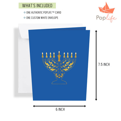Hanukkah Menorah Pop Up Card