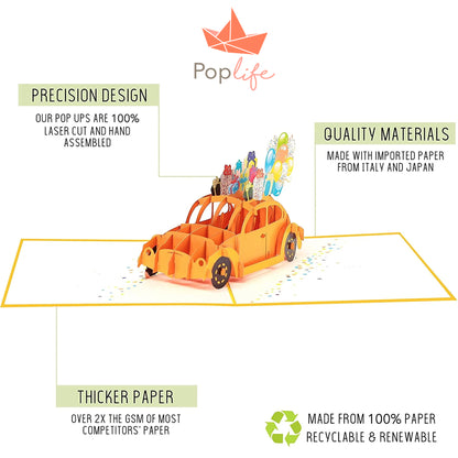 Yellow Bug Pop Up Card