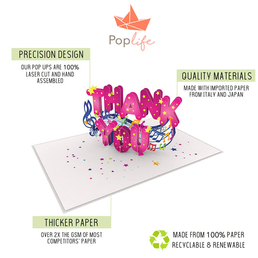 Thank You Pop Up Card
