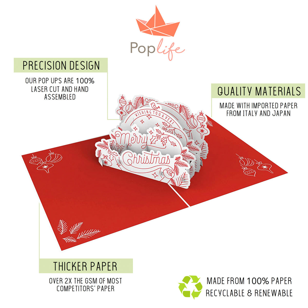 Merry Christmas Pop Up Card