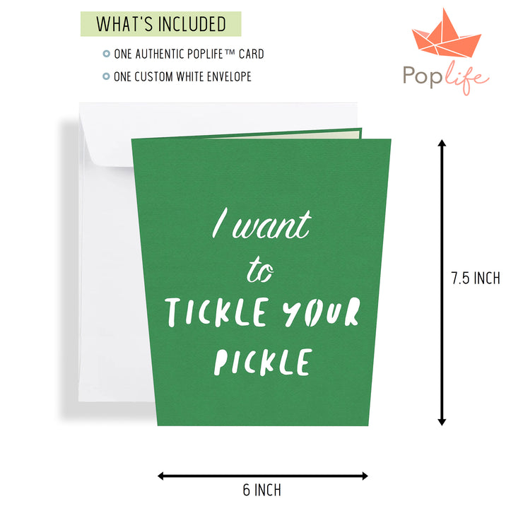 Naughty Pickle Pop Up Card