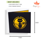 Evil Bat Halloween Pop Up Card