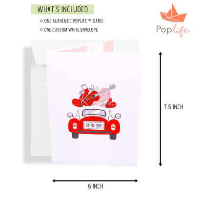 Love Bug Car Pop Up Card