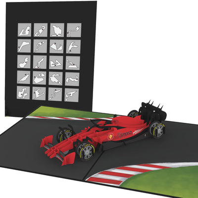 Formula One Car Pop Up Card