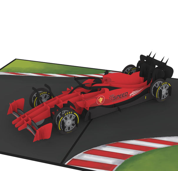 Formula One Car Pop Up Card