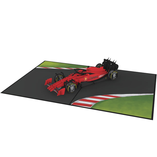 Formula One Car Pop Up Card