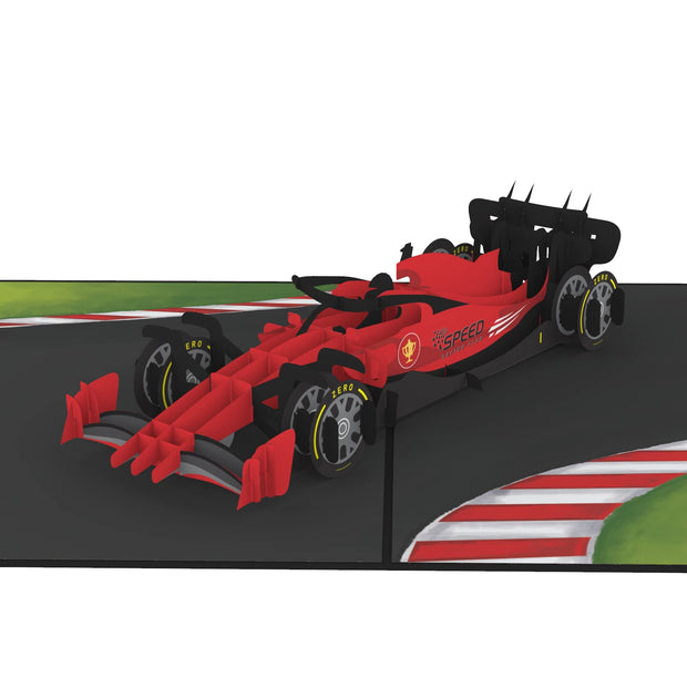 Formula One Car Pop Up Card