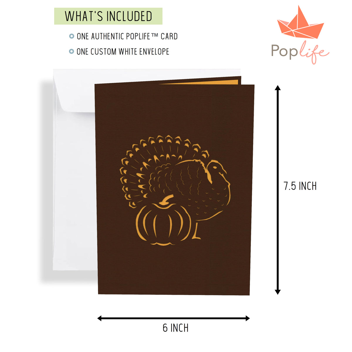 Autumn Turkey Pop Up Card