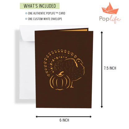 Autumn Turkey Pop Up Card
