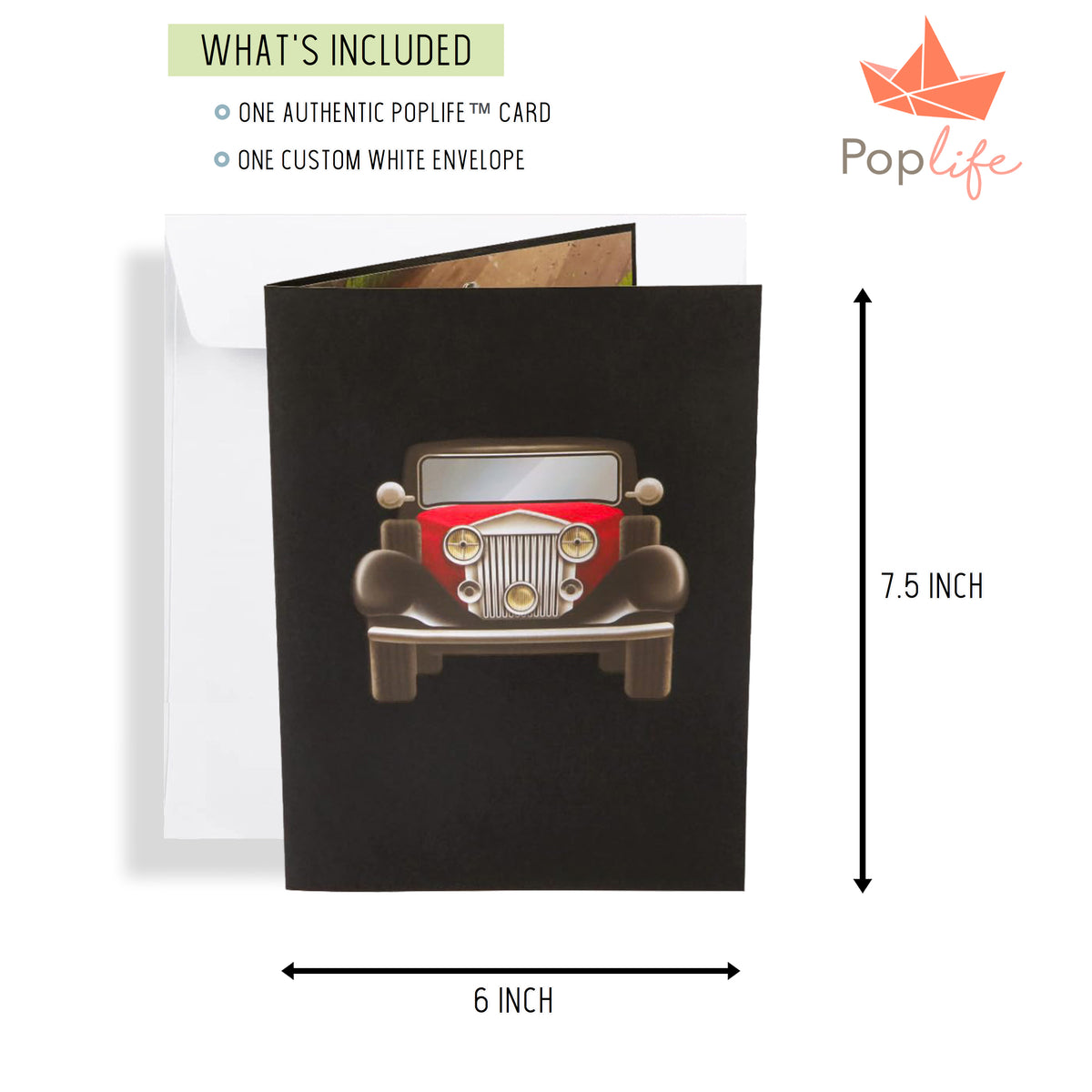 Classic Automobile Pop Up Card