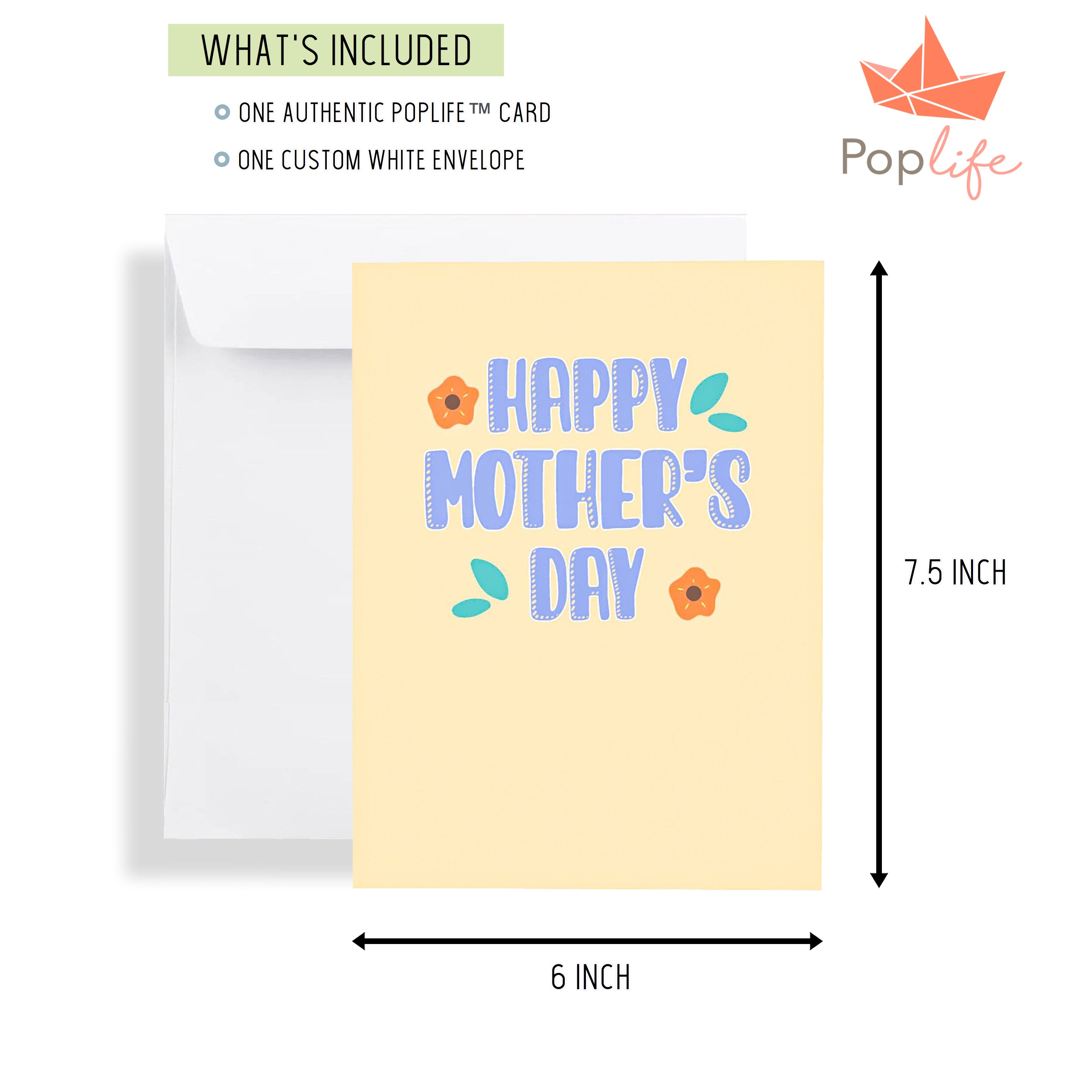 Floral Happy Mother's Day Pop Up Card