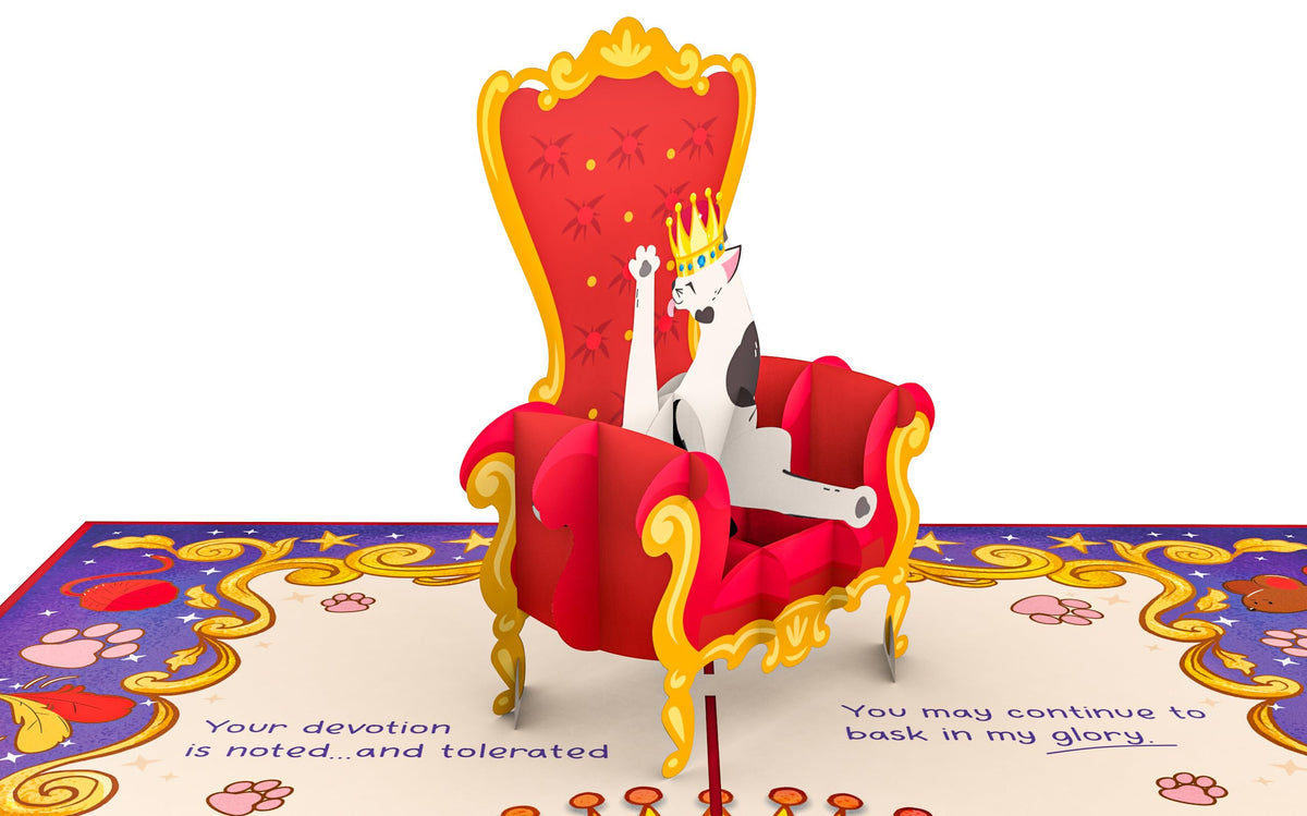 Royal Cat Pop Up Card
