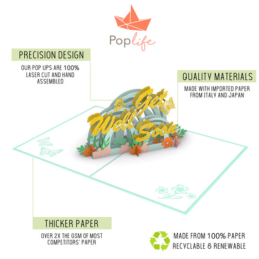 Get Well Soon Pop Up Card