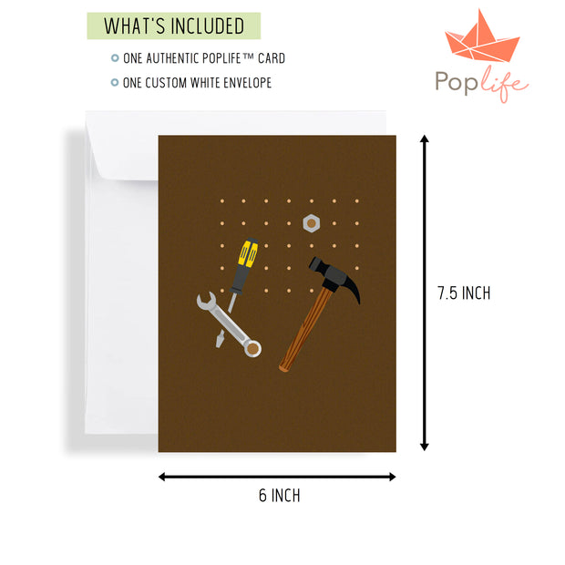 #1 Dad Toolbox Pop Up Card