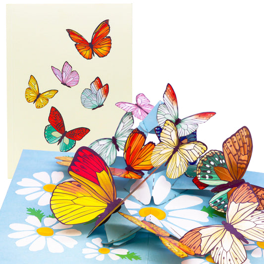 Spring Butterflies Pop Up Card