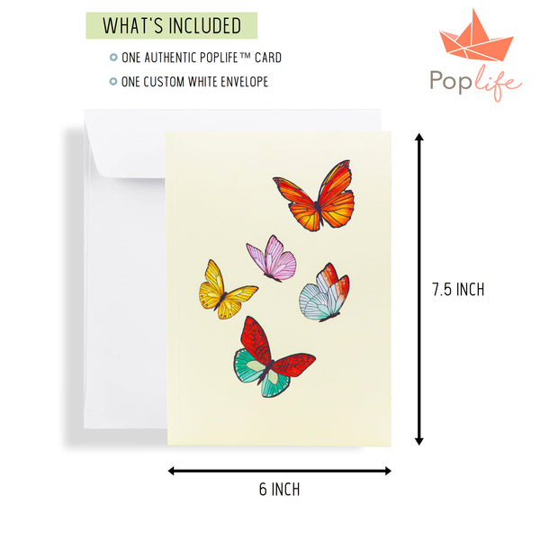 Spring Butterflies Pop Up Card