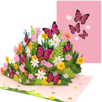 Flower Garden Pop Up Card