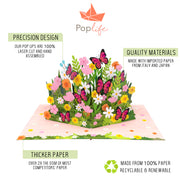 Flower Garden Pop Up Card