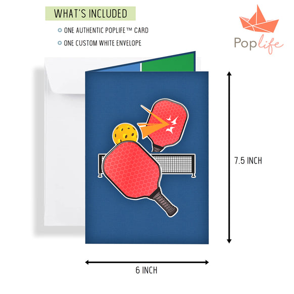 Pickleball Pop Up Card