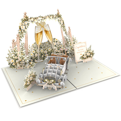 Congratulations on Your Wedding Day Pop Up Card