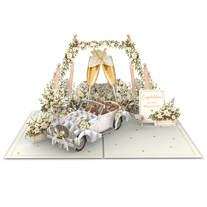 Congratulations on Your Wedding Day Pop Up Card
